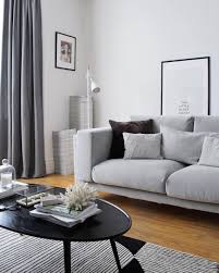 Living Room Update Part One The Ikea Nockeby Sofa Is In It S Contemporary Comfy And The Per Grey Couch Living Room Small Living Room Table Living Room Sofa