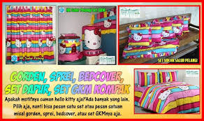 Jual Gorden Jual Hordeng Jual Gordyn Karakter Motif Kartun Anak Semarang Model Gorden Kamar Anak Perempuan Hello Kitty Sprei Produk