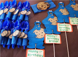 Cookie monster 1st birthday party features a cute birthday cake, cookies, decorations, favors, personalized party signs, diy party ideas and more. Cookie Monster Decorations For Baby Birthday Oscarsplace Furniture Ideas