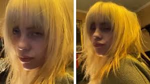 It was the grammy winner who wanted to look different for her british vogue cover Billie Eilish Admits She Feels More Like A Woman With Blonde Hair In Stunning British Vogue Shoot Daily Mail Online