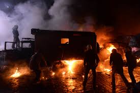 Each singer has been shrouded from head complete with face mask to conceal his or her identity. 2014 Hrushevskoho Street Riots Wikipedia