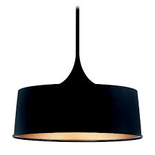Kichler lighting ceiling lighting : Kichler Lighting Elias Black Pendant Light With Drum Shade 52097bk Destination Lighting