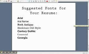 writing a resume fonts you can use on