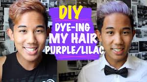 Men have gone to lengths to experiment with their hair and now you may even see some guys with blue hair. How To Dye Your Hair Lilac Purple Male Version Youtube