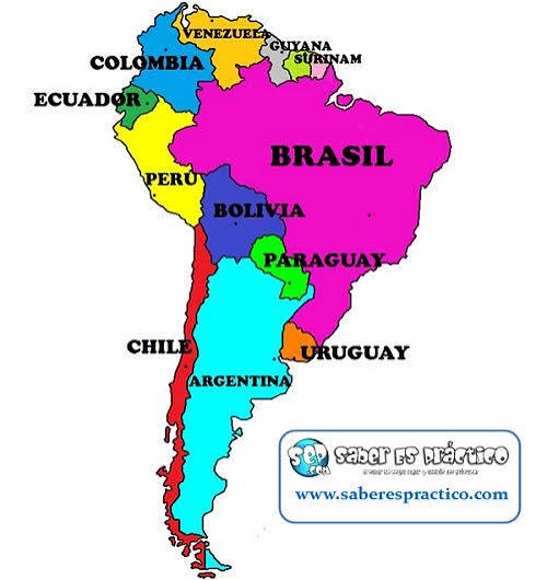 Cuántos países tiene Sudamérica? — Saber es práctico