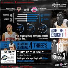 The bucks made 6 wins through 8 games this season while the jazz stands slightly behind with 5 wins & 3 losses. Milwaukee Bucks Vs Detroit Pistons Postgame Infographic Nba Sports Graphics Nba Infographic