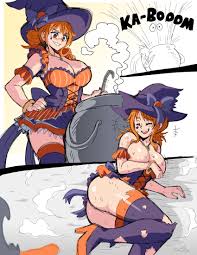 Rule 34 - Halloween Lewdamone Nami One Piece Purple Socks Socks Tagme Thigh  Socks Thighhighs Witch Costume Witch Hat | 6916150