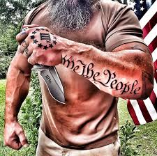 The 13 stars represent the original 13 colonies. Tattoos