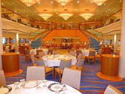 Please note that bare feet are not allowed at any time in any venue and tank tops are not permitted in the main dining room or specialty dining venues for dinner. Carnival Breeze Dining And Cuisine