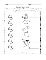 Ch, ck, kn, ng, ph, qu, sh, th, and wh. Free Vowel Digraph Worksheets For Preschool Children Set 1