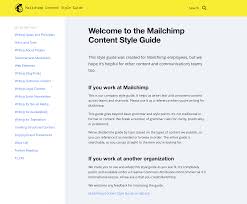 Anatomy Of A Content Style Guide Mailchimp