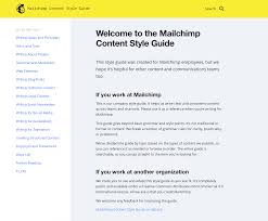 anatomy of a content style guide mailchimp