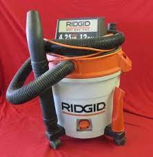 12 gallon drum, 5 hp. Ridgid Shop Vacuum 4 25hp 12 Gallon W Hose Bighorn Auction Co