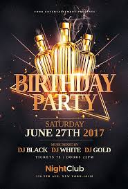 Birthday Party Flyer Templates Best Birthday Party Flyer Templates Creative Flyers Party Flyer Classy Birthday Party Flyer Template