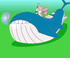 Wailord And Skitty by Scryied -- Fur Affinity [dot] net