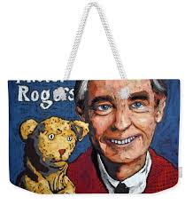 Mr Rogers and Daniel Fleece Blanket by David Hinds