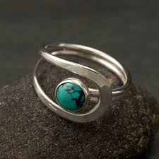 Turquoise Ring Turquoise Gemstone Ring Silver Turquoise Etsy Turquoise Ring Silver Gemstone Ring Silver Sterling Silver Rings Turquoise
