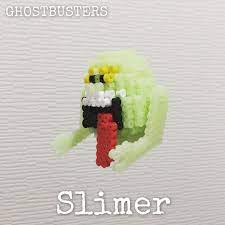 perler beads パーラービーズ slimer スライマー パーラービーズ perlerbeads perler beads perlerart アイロンビーズ 3dperler 3dperlerbeads 3d 立体 ghostbusters ゴーストバスター perle