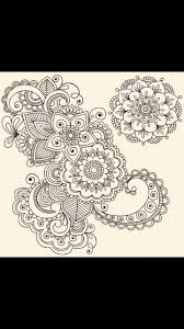 Cooles Blumen Muster Blumenmuster Muster Malen Muster Zeichnung