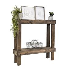 Union Rustic Dunlap Console Table Reviews Wayfair Wood Console Table Small Wooden Sofa Wood Console
