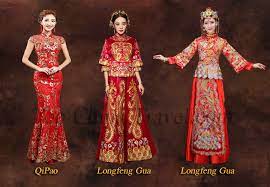 Chinese Wedding Dress Qipao Longfeng Gua Red Chinese Wedding Dress Chinese Style Wedding Dress Chinese Wedding Dress Traditional