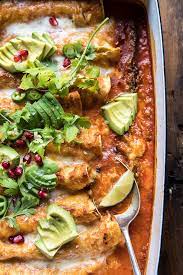 America's test kitchen is a real place: Spicy Poblano Black Bean And Quinoa Enchiladas Half Baked Harvest