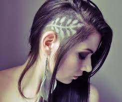 Shaved hair lines, tramlines or hair tattoos are designs shaved into short hair with hair clippers. Pin By Amanda Lingelbach On Rat A Tat Tats Shaved Hair Designs Hair Styles Hair Tattoo Designs