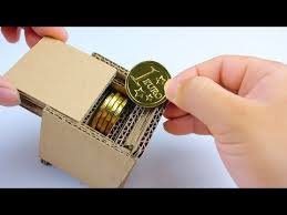 Thicker fabrics work best for these diy storage boxes, because then you can't see the cardboard box through the fabric. 2 Amazing Boxes From Cardboard Interesting Trick Box On Birthday Or Piggy Bank Box Youtube Box Hacks Diy Gift Box Cardboard Crafts