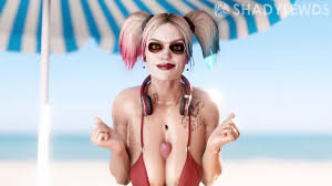 Harley Quinn Beach Titty Fuck White Version Dc: Comic Porn