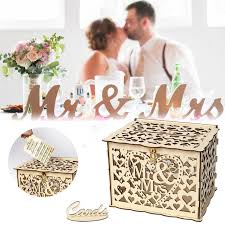 We've collected all of our favorite ideas, diy projects, and items that you can buy to help you create the perfect wedding card box for your special day. Diy Wedding Gift Card Box Wooden Money Box With Lock Romantic Wedding Decoration Supplies For Birthday Party Diy Card Box Buy At The Price Of 8 61 In Aliexpress Com Imall Com