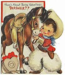 How About Being Valentines Pardner Vintage Valentine Cards Cowboy Valentines Retro Valentines