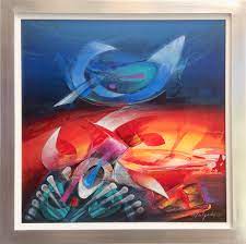 Afectar al espectador, con el juego de los colores y de las formasalgunos pintores o artistas, tratan de justificar de manera verbal lo que pintaron,entonces. Rafael Calzada Pintor Photos Facebook