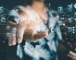 cuttingedge artificial intelligence creating new business opportunities royalty free, AI generated