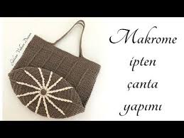 Bu çantanın yapımı çok kolay! Makrome Ipten Tig Isi Canta Tarifi Part 2 Youtube Canta Tig Isi Canta Tig Isleri