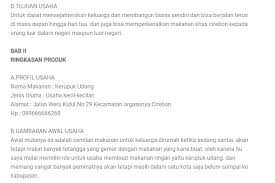 Pada bagian ini, alangkah lebih bagus disebutkan secara rinci produk yang. Contoh Proposal Usaha Makanan Ringan Singkat Dan Meyakinkan Mojokbisnis Com