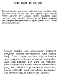 • a review of literature is the third step in developing a research proposal. Sorotan Literatur