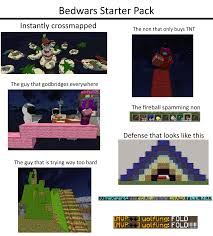 · what version does hypixel network . Bedwars Starter Pack Meme Hypixel Minecraft Server And Maps