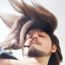 Slayer wig is just about done! Here's a few test shots; pay no mind to the  random assortment of dress clothes I threw on. We're working hard