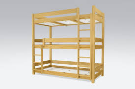 lit superpose abc 3 places en bois massif 90x190 lit superpose mobilier de salon meuble lit