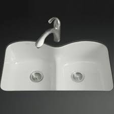 undermount double bowl kitchen sink