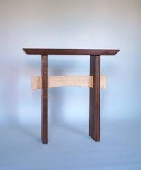 Artistic Minimalist Narrow Side Table For Entryway Hall Etsy Narrow Side Table Minimalist Side Table Side Table