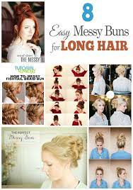 8 Easy Messy Buns For Long Hair Long Hair Styles Bun Hairstyles For Long Hair Easy Hairstyles