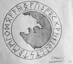 So, the last time i've done a tattoo tutorial, was a few. Runic Wolf Ying Yang By Ticklemehoho Deviantart Com On Deviantart Tribal Wolf Tattoo Nordic Tattoo Viking Runes