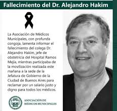 Murió el jefe de obstetricia del Ramos Mejía en medio del reclamo por  mejores salarios para el personal de salud