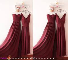 Burgundy Bridesmaid Dress Strapless Prom Dress Junior Bridesmaid Dress Dark Red Chiffon Bridesmaid Dress Prom Dress Custom Bridesmaid Dress Burgundy Bridesmaid Dresses Red Chiffon Bridesmaid Dresses Inexpensive Prom Dresses