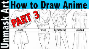 Use a curved line for a basic collar. How To Draw Anime Part 3 Clothing Youtube
