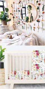 Only 3 available and it's in 4 people's carts. How Adorable Is Franny S Farmhouse Crib Bedding With This Floral Wall Decor In The Nursery Adore This Wall Insp Floral Crib Bedding Crib Bedding Nursery Style