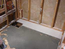 After all backer board sheets are in position, remove the 16d common nails. Bathroom Remodeling Tips Choosing A Subfloor Material