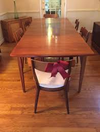 Vintage 1979 drexel heritage chinoiserie dining table chairs 8 pc oriental mcm. Mid Century Modern Drexel Declaration Dining Table And Six Chairs Epoch