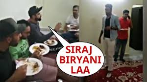 Ahead of rcb's match against sunrisers hyderabad, in hyderabad, virat kohli along with mandeep singh, parthiv patel and others visited mohammed siraj's house at towli chowki area of the city. Watch Virat Kohli Rcb Team Having Biryani At Mohammed Siraj S House Youtube